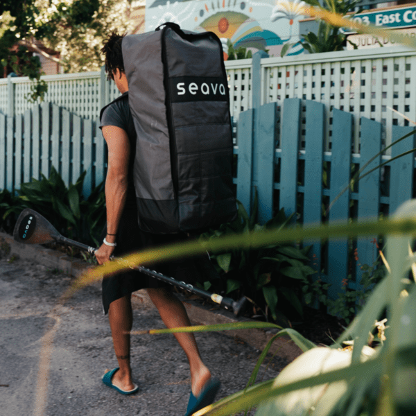 Carrying SeaVa paddleboard