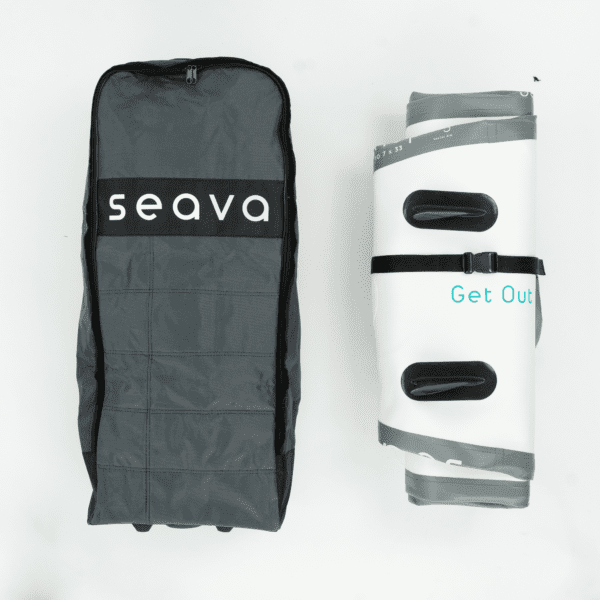 SeaVa paddleboard bag and board